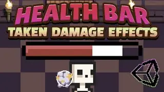 OBVIOUS Health Bar Damage Taken EFFECTS in Unity (Includes Simple Enemy AI - PATROL & SHOOTING)