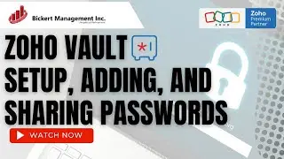 How to Setup Zoho Vault: Adding & Sharing Passwords