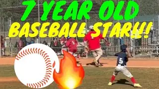 7 YEAR OLD MAKES INSANE PLAYS AT 1ST BASEBALL GAME!! FUTURE JUSTIN VERLANDER?? 🔥🔥🔥 #highlights