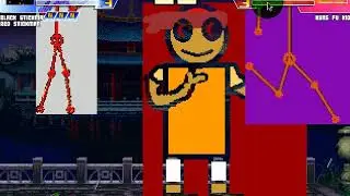 MUGEN: Black Stickman And Red Stickman Vs Others