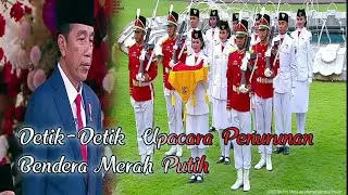 Detik-Detik Upacara Penurunan Bendera Merah Putih di HUT ke-78 di Istana Merdeka