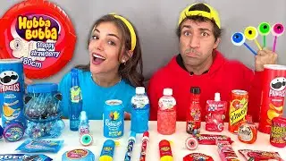 Red vs Blue Color Candy Ice Cream Challenge 아이스크림 챌린지