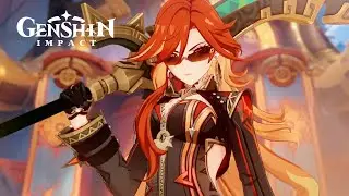 Pyro Archon VS Capitano - Genshin Impact 5.0 Trailer JP Dub