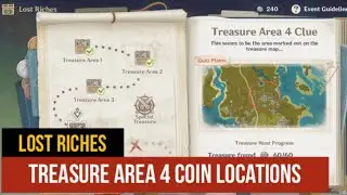 All Coin Locations, Treasure Area 4 [Guili Plains]- Lost Riches Event Quest | Genshin Impact