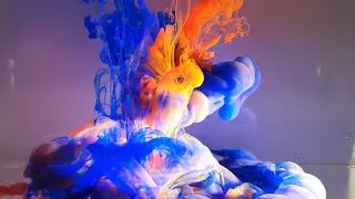 Ink in Motion #17 rainbow colours in 4K