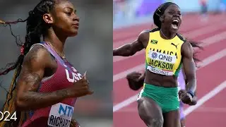 Sha'Carri Richardson Vs Shericka Jackson Semifinal 100m