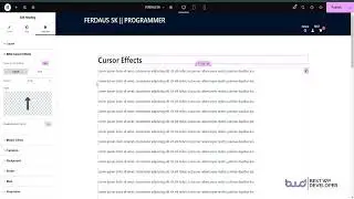 Add Interactive Cursor Effects to Your Website | BWD Elementor Addons