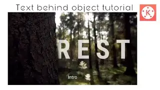 How to Text behind Object In KineMaster |behind text|KineMaster Tutorial 2021
