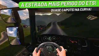 A ESTRADA MAIS PERIGOSA DO EURO TRUCK SIMULATOR 2, QUASE NÃO SOBREVIVI! - Mapa Puno Peru