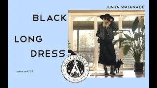 How To Style a Junya Watanabe Black Silk Cardigan Dress