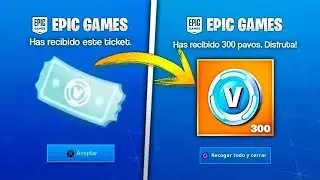 RÁPIDO! CONSIGUE GRATIS 300 PAVOS EN FORTNITE!!
