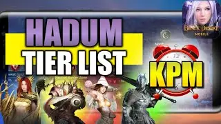 HADUM - Kills Per Minute for all Classes, Ranked - Black Desert Mobile