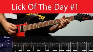 Lick Of The Day #1 - B Minor Blues Guitar Lick With Tabs