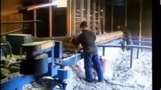 цдс дисковая пилорама круглопильный станок в работе