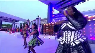 Six the Musical West End Cast performing Ex Wives/ Six at the Platinum Jubilee Party
