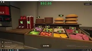 Roblox готовлю бургеры в своём ресторане^^