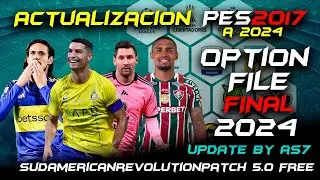 OPTION FILE 2024 PARA PC MALAS (SRP 17) / TUTORIAL / Pes 2017 al 2024 🔥