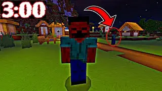 TUVE de FRENTE a estas ENTIDADES a las 3:00 AM en MINECRAFT!