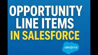 OOTB10: OPPORTUNITY LINE ITEMS IN SALESFORCE EXPLAINED SIMPLY | HOW TO ADD PRODUCTS INTO OPPORTUNITY