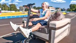 I TURNED THE SCOOTER INTO THE SEAT! END GASOLINE!