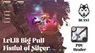 TUTORIAL HEALER - HCE LVL.18 BIG PULL FISTFUL OF SILVER -  ALBION ONLINE EAST