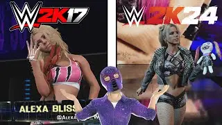 Evolution of Alexa Bliss in Wrestling Games