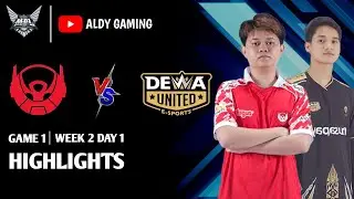 BTR VS DEWA | Game 1 | Week 2 Day 1| Highlights MPL ID Season 12