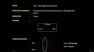 PLC Programming 13  The F TRIG logic gate