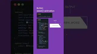 Button Skew Animation using CSS | The Indian Coder