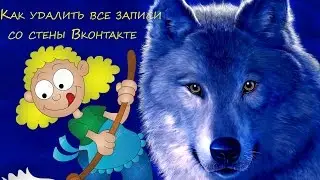 Как удалить все записи со стены Вконтакте (проще не куда)2016-2017