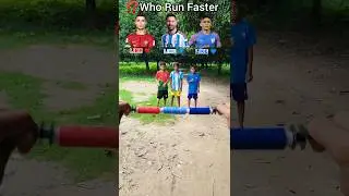 ❌WHO DID WIN!? | Ronaldo🔴 Messi🔵 Sunil Chhetri 🔵 SPEED CHALLENGE #shorts #trending #ronaldo #messi
