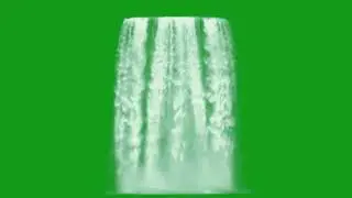 green screen waterfall