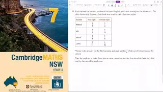How to answer Q15 of Exercise 6B of the Cambridge Year 7 Textbook