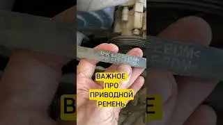 Что нужно знать про ремень генератора, ГУРа, помпы.
