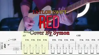 RED -TAYLOR SWIFT (SYMON COVER) GUITAR TAB