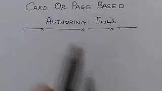 CARD OR PAGE BASED AUTHORING TOOLS