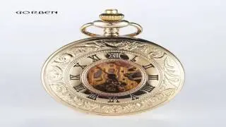 Classic Steampunk Roman Dial Mechanical Skeleton Bronze Men Women Windup Po