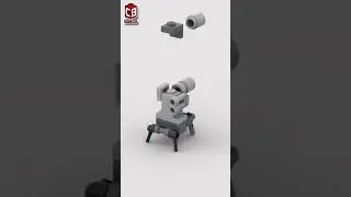 LEGO Mini Droid Satisfying Building Animation #shorts #lego #crixbrix #moc