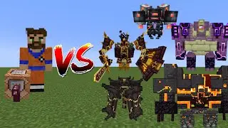 Karat Feng Boss Vs L_Ender's Cataclysm Bosses - Minecraft Mob Battle