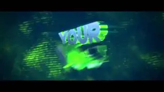 FREE After Effects & Cinema 4D Intro Template: Green Funky Sync Intro 
