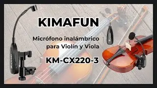 Kimafun KM-CX220-3 ¡Un micrófono inalámbrico para violín! 🎻