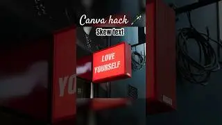 Learn how to skew text/image in Canva ✨ 