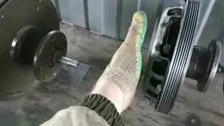 A full-fledged clutch with a poly-V belt for a mini tractor!