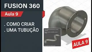 FUSION 360 - lesson 9 - How to create PIPES in FUSION 360 