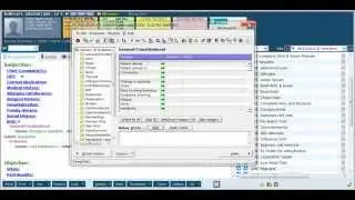 Quickly documenting the Review of Systems ROS in eClinicalWorks