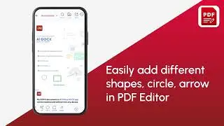 How to Add different shapes in PDF File | PDF Editor for Android | Best PDF Editor App