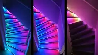 How to use WLED controller and infrared sensor to achieve dynamic lighting effects on stairs