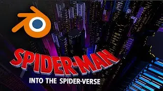 Webtoon Comic Sci-fi Spiderverse Background: Beginner Blender Tutorial (Free Download)