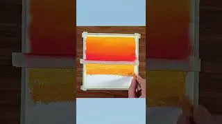 Sunset drawing | Oil pastel drawing | Drawing