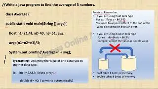 Write a java program to calculate Average of three numbers.